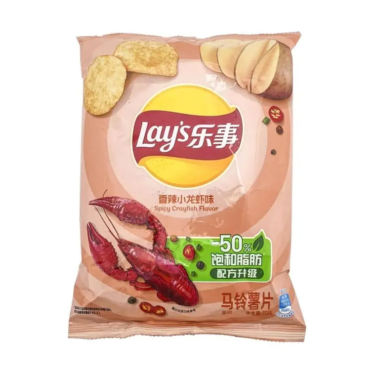 Spicy Crayfish Potato Chips 2.46oz