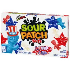 Sour Patch Kids Red White and Blue 3.08oz Theater Box