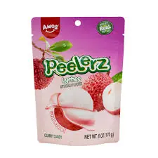 Amos Gummy Peelerz Lychee 6oz