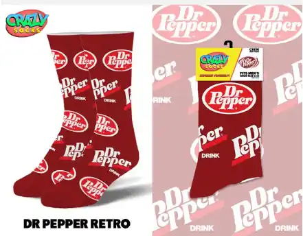 Dr Pepper Retro - Mens Crew Folded