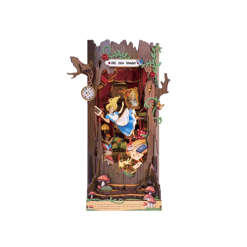 DIY Miniature Book Nook Kit Fall into Wonder