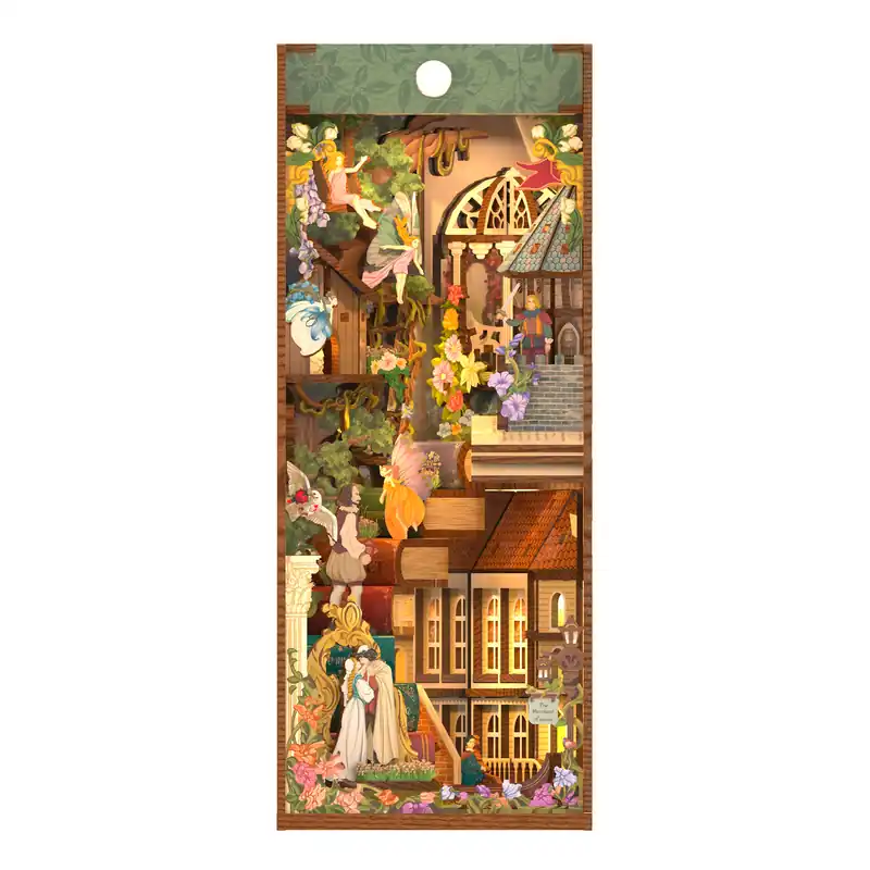 DIY Book Nook Kit Shakespeare‘s Verse with Dust Cover