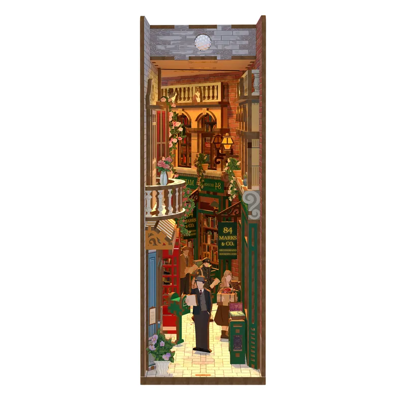 DIY Miniature House Book Nook Kit 84 Charing Cross Road