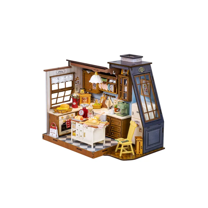 DIY Miniature House Kit Baking Kitchen