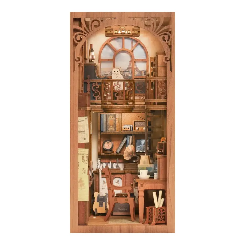 DIY Book Nook Kit The Secret Rhythm with Dust Cover