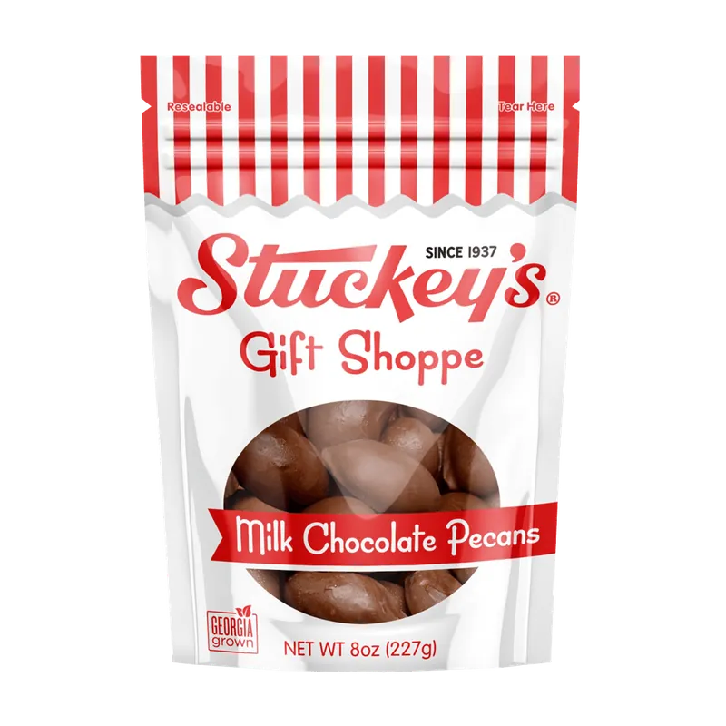 Stuckey‘s Milk Chocolate Pecans 8oz Gift Bag