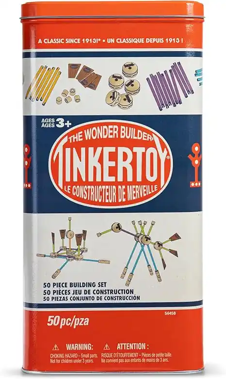 TinkerToys Classic Building Set 50 Pieces