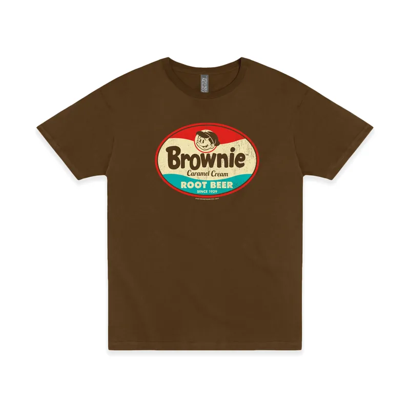 Brownie™ Caramel Cream Root Beer Tee Vintage Soda Unisex Graphic T-Shirt