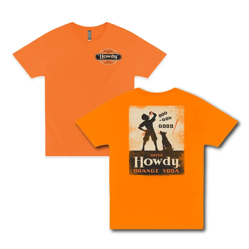 Howdy® Dog-Gon Good Orange Soda Tee Vintage Soft Drink Unisex Graphic T-Shirt