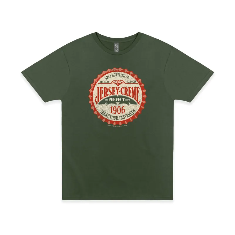 Jersey Creme® Bottle Cap Tee Vintage Unisex Soda Graphic T-Shirt