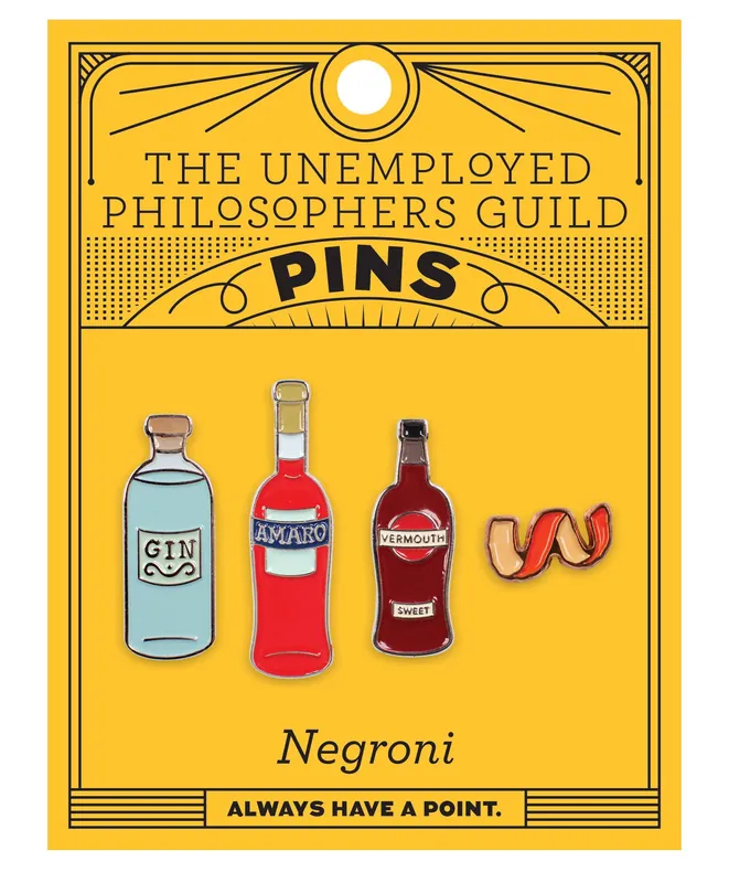 Negroni Cocktail Pin Set