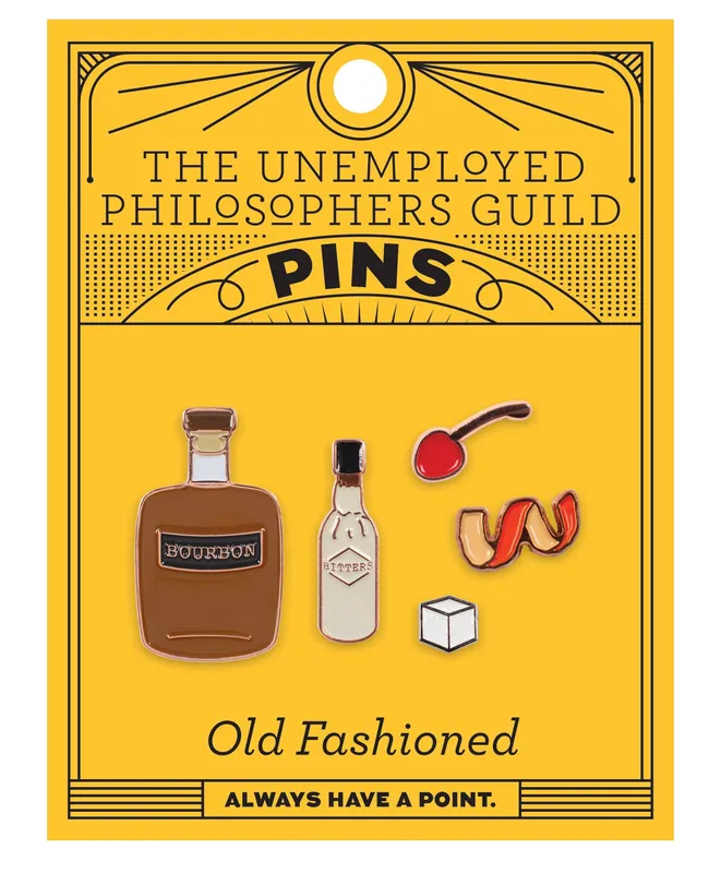 Old Fashioned Cocktail Pin Set
