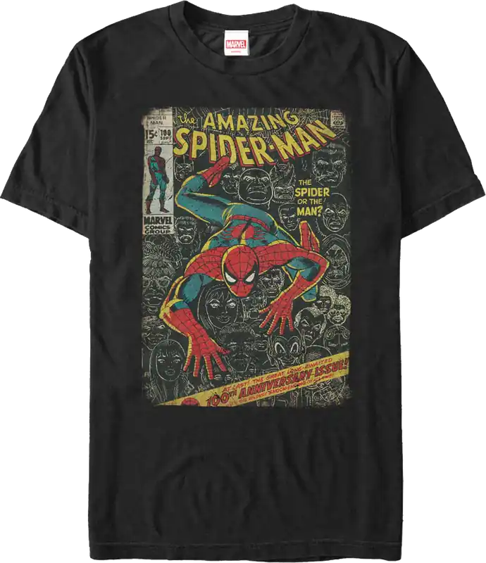 100th Anniversary Issue Spider-Man Marvel Comics T-Shirt