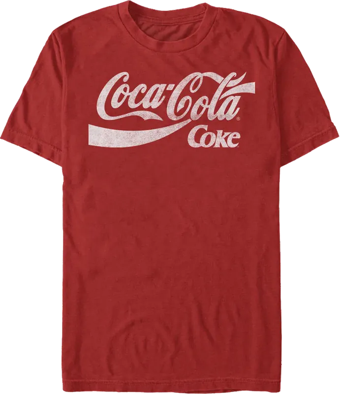Distressed Logo Coca-Cola T-Shirt