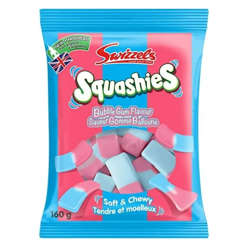 Swizzels Squashies Bubble Gum Flavour - 160 g bag