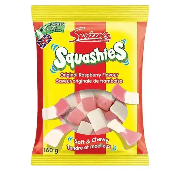 Swizzels Raspberry Squashies -160 g bag