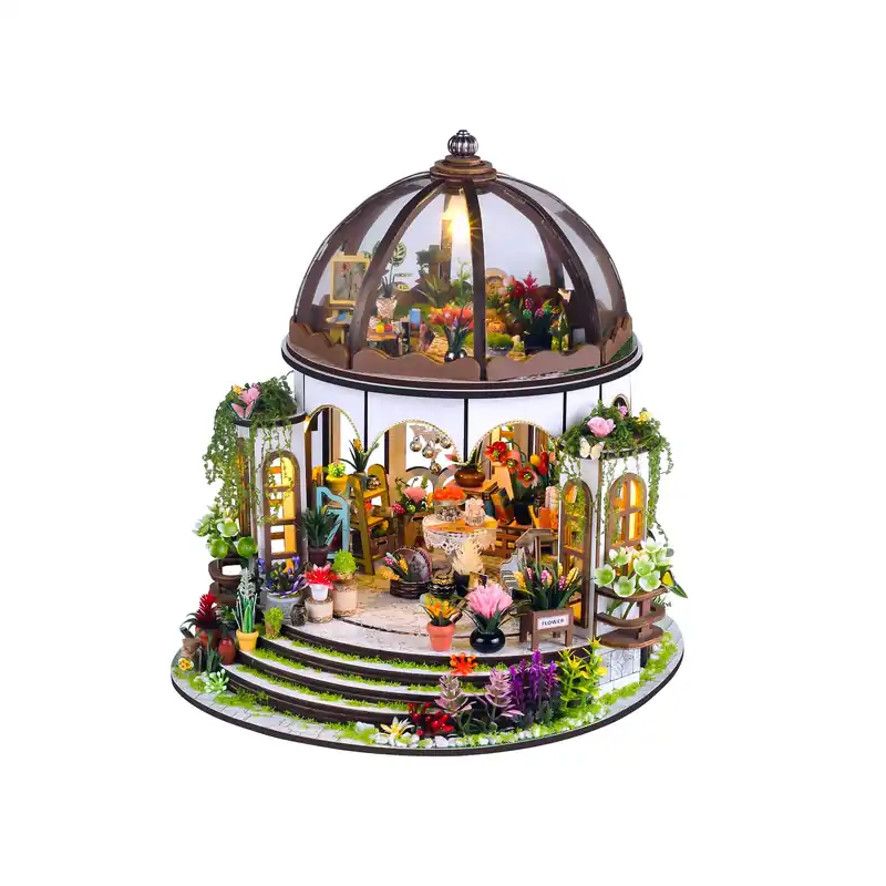 DIY Miniature House Kit Greenhouse Oasis