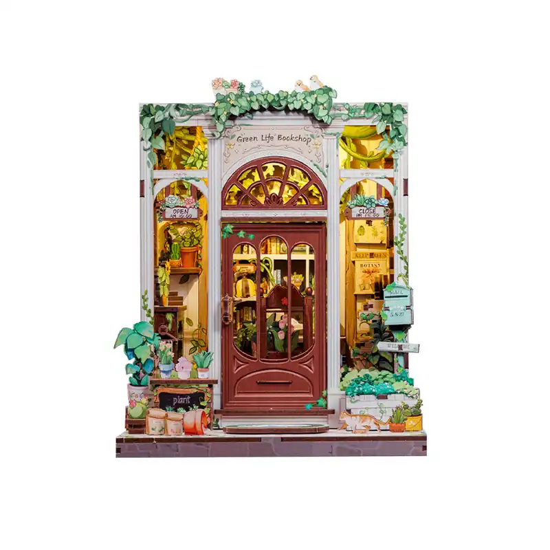 DIY Book Nook Kit Green Life Bookshop