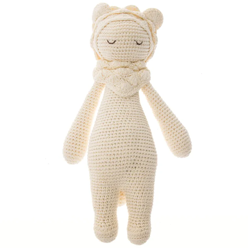 Handmade Crochet Doll Platinum Leo the Softie