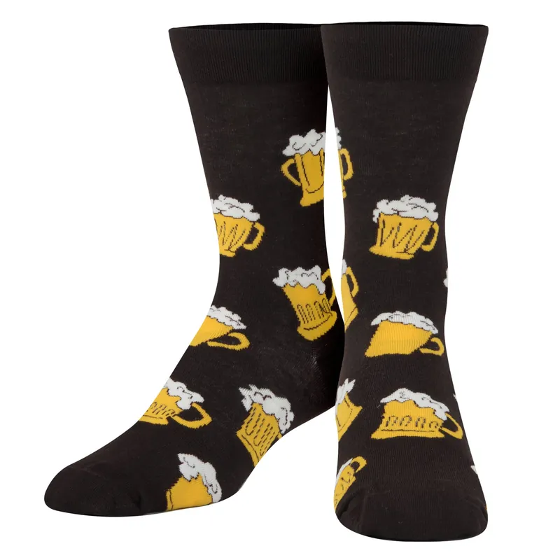 Crazy Socks - Mens Crew - Beer Mugs