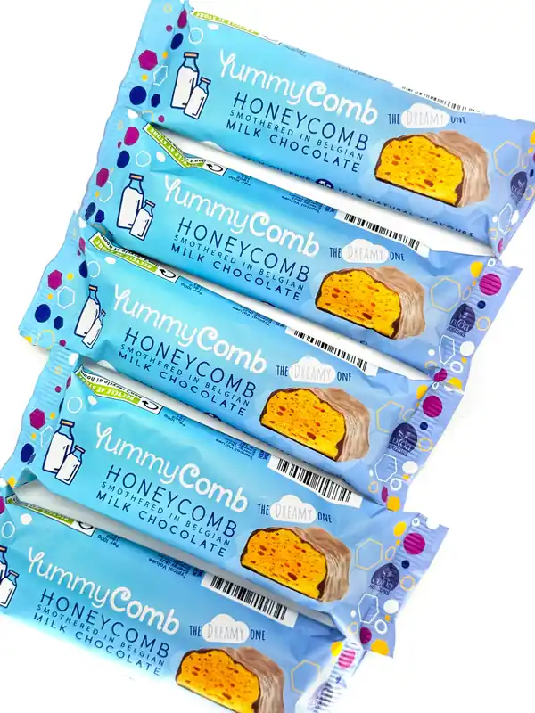 Belgian Milk Chocolate Honeycomb bars (35g)