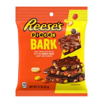 Reese‘s Pieces Bark w/ Reeses Pieces Minis & Peanuts Pouch 3.1oz