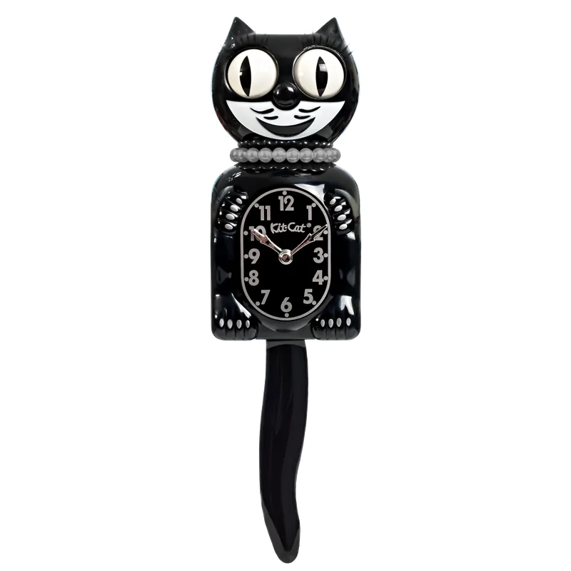 Retro Black Lady Kitchen Edition Kit-Cat Klock