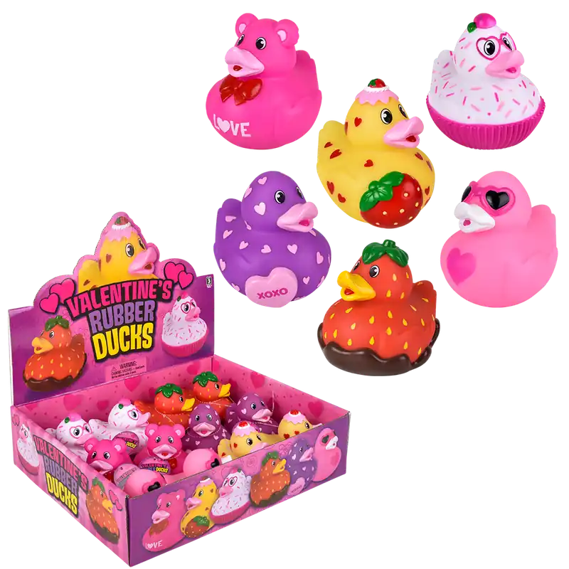 3.5" VALENTINE‘S RUBBER DUCK