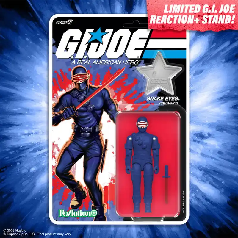 G.I. Joe ReAction+ Figures Wave 8- Snake Eyes (America‘s 250th Anniversary)