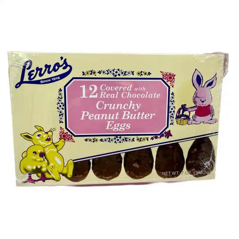 Lerro‘s Crunchy Peanut Butter Easter Eggs- 7oz Tray
