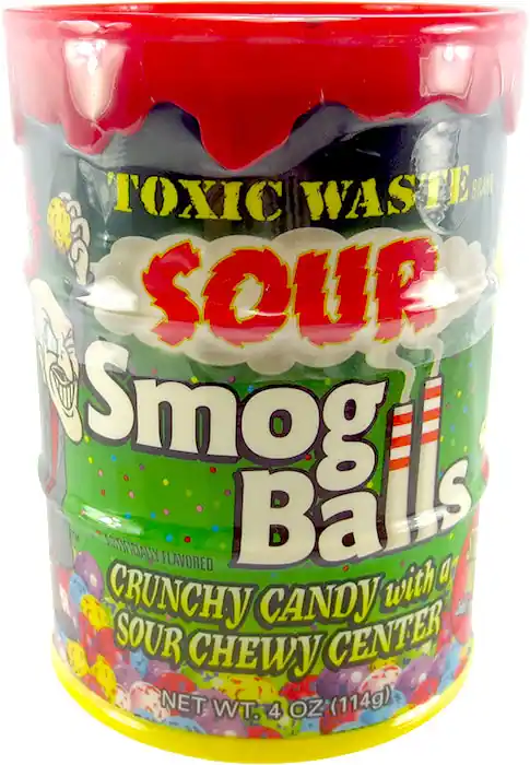 Toxic Waste Sour Smog Balls Bank