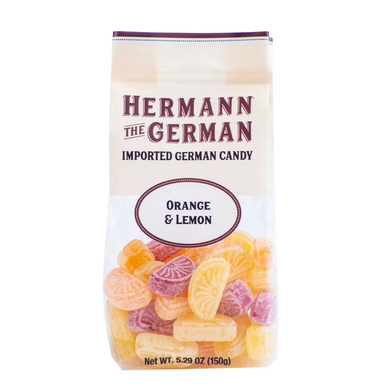 Hermann the German Orange & Lemon Hard Candy 5.29oz
