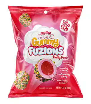 Stuffed Puffs Gummy Fuzions Fruity Punch 4.23oz