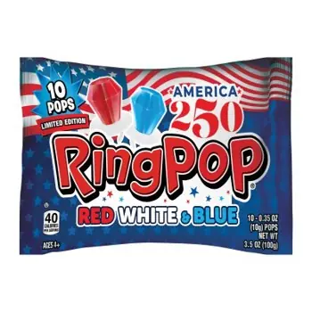Ring Pop Red White & Blue Bag 3.5oz