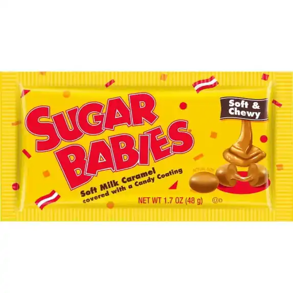 Sugar Babies Candy Coated Caramels Pouch - 1.7oz
