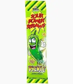 Sour Power Pickle Candy Straw- 1.75oz