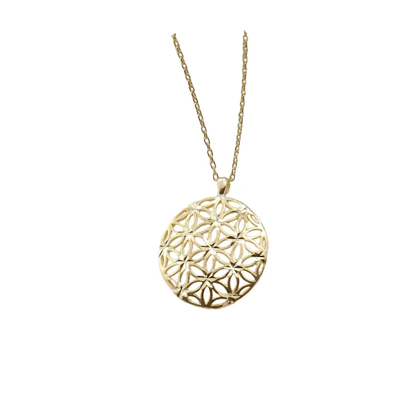 Beyisa Life‘s Blooming Abundance Flower Necklace 14K Gold