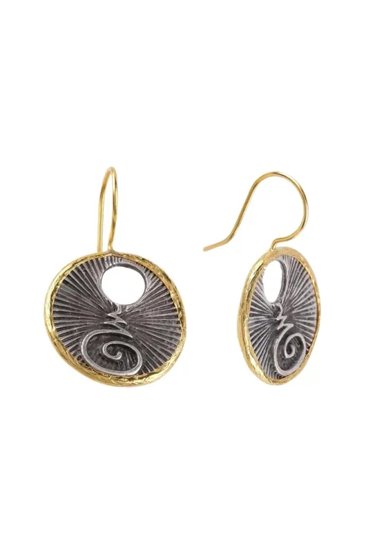 Beyisa Antique Series Roman Coin Motif Women‘s Earrings