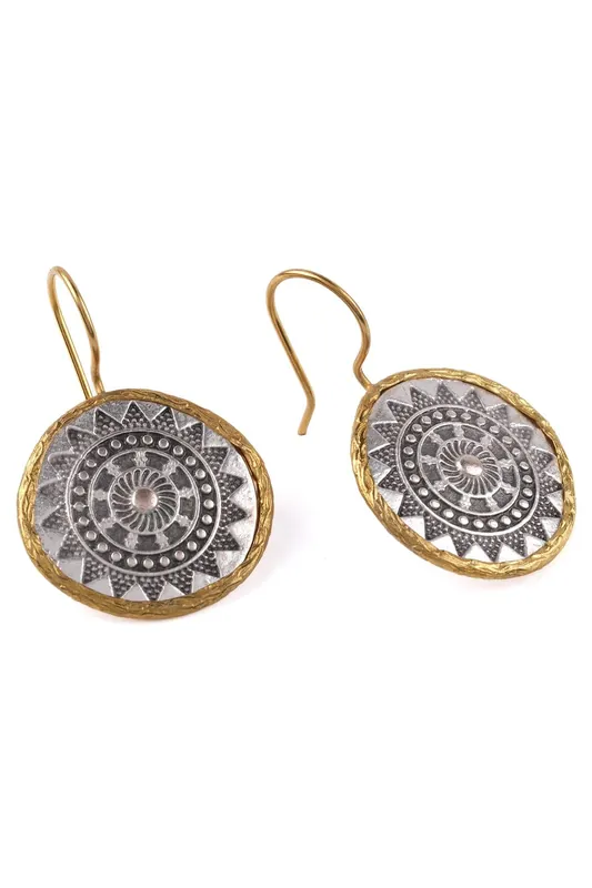 Beyisa Antique Series Mesopotamian Motif Women‘s Earrings
