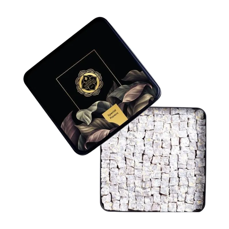 Meşhur Safranbolu Lokumcusu Double Roasted Turkish Delight Gift Metal Box 800g (28.22 oz)