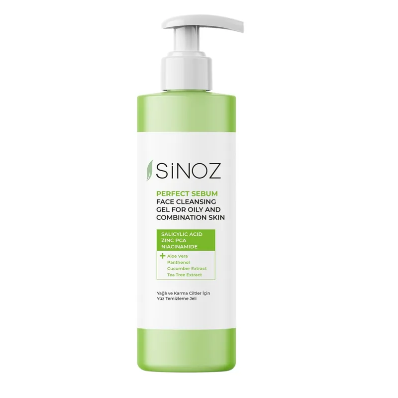 Sinoz Perfect Sebum Face Cleaning Gel Sebum Control & Anti Acne Cleanser 400ml (13.53 fl oz)