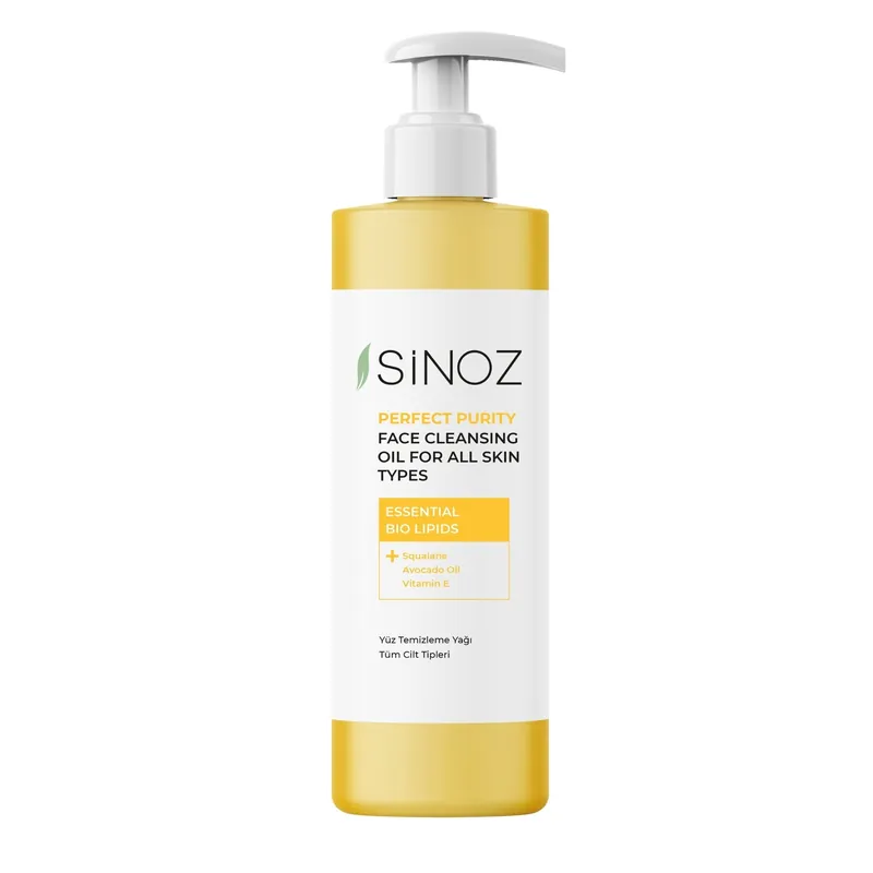Sinoz Perfect Purity Face Cleansing Oil for All Skin Types Balancing and Refreshing 400ml (13.53 fl oz)