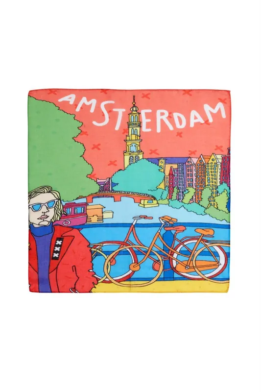 Ikigai City Series Amsterdam Square 45X45 Bandana