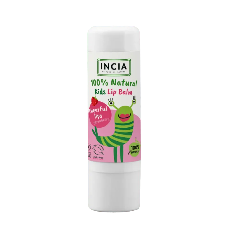 Incia Kids Lip Balm 100% Natural Strawberry Moisturizing Lip Balm 6g (0.21 oz)