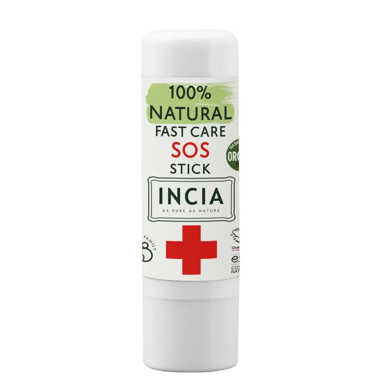 Incia100% Natural SOS Stick Fast Acting Skin Soothing Balm with Organic Sea Buckthorn Oil 6g (0.21 oz)