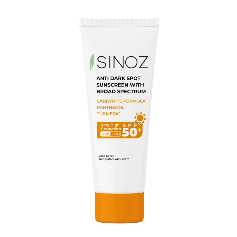 Sinoz Anti Dark Spot Sunscreen Broad Spectrum SPF 50+ Turmeric and Panthenol Formula 50ml (1.69 fl oz)