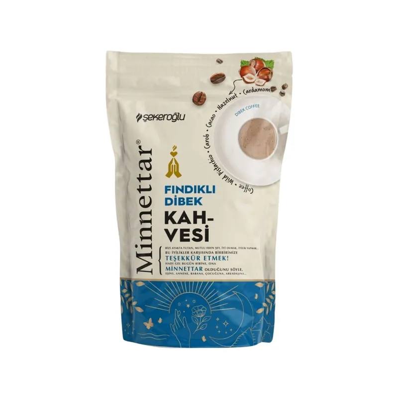 Şekeroğlu Minnettar Dibek Soluble Coffee Mixture with Hazelnuts 165g (5.82 oz)
