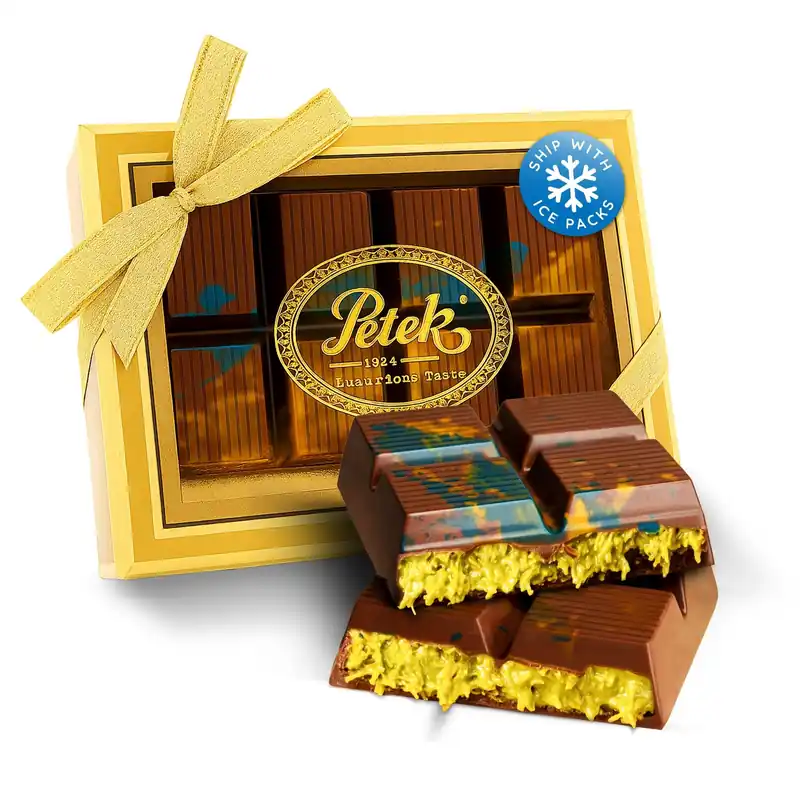 Petek 1942 Viral Dubai Chocolate Bar Chocolate with Pistachio Cream & Roasted Kataifi 200g (7.05 oz)