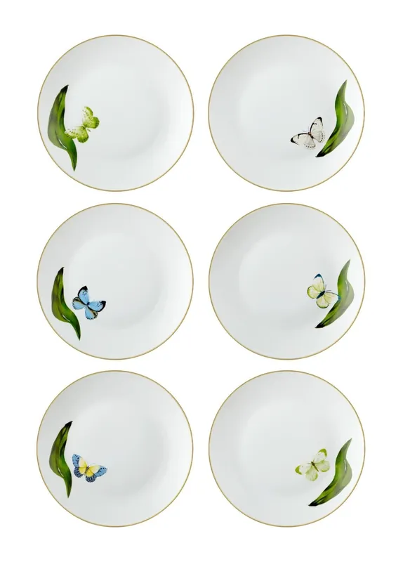 The Mia Folium Cake Plate for 6 People