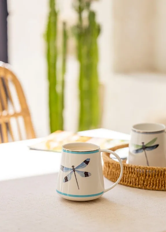 The Mia Dragonfly Blue Porcelain Mug KPA0260 340ml (11.50 fl oz)